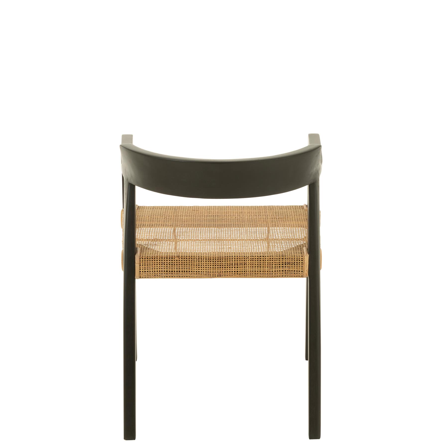 J-Line stoel Emma - hout - zwart|bruin