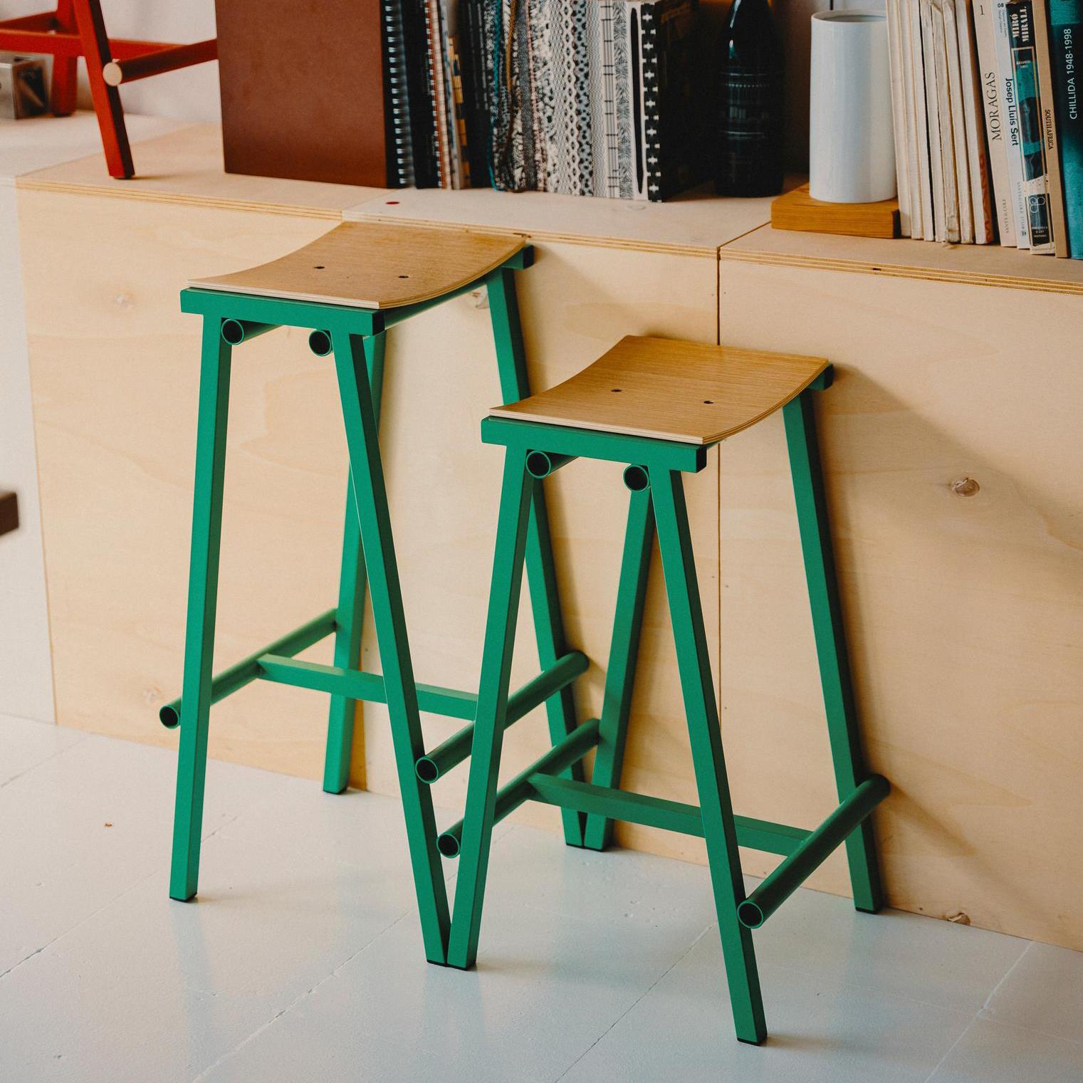 HAY Taburete 8 Barkruk High H 75 cm - Soft Jade