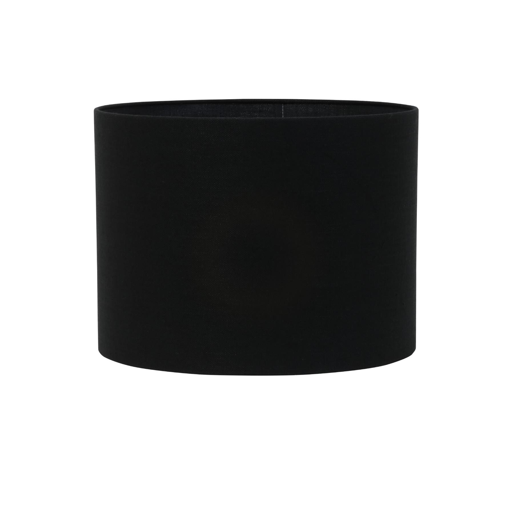 Light & Living Cilinder lampenkap Livigno - Zwart - Ø40x30cm