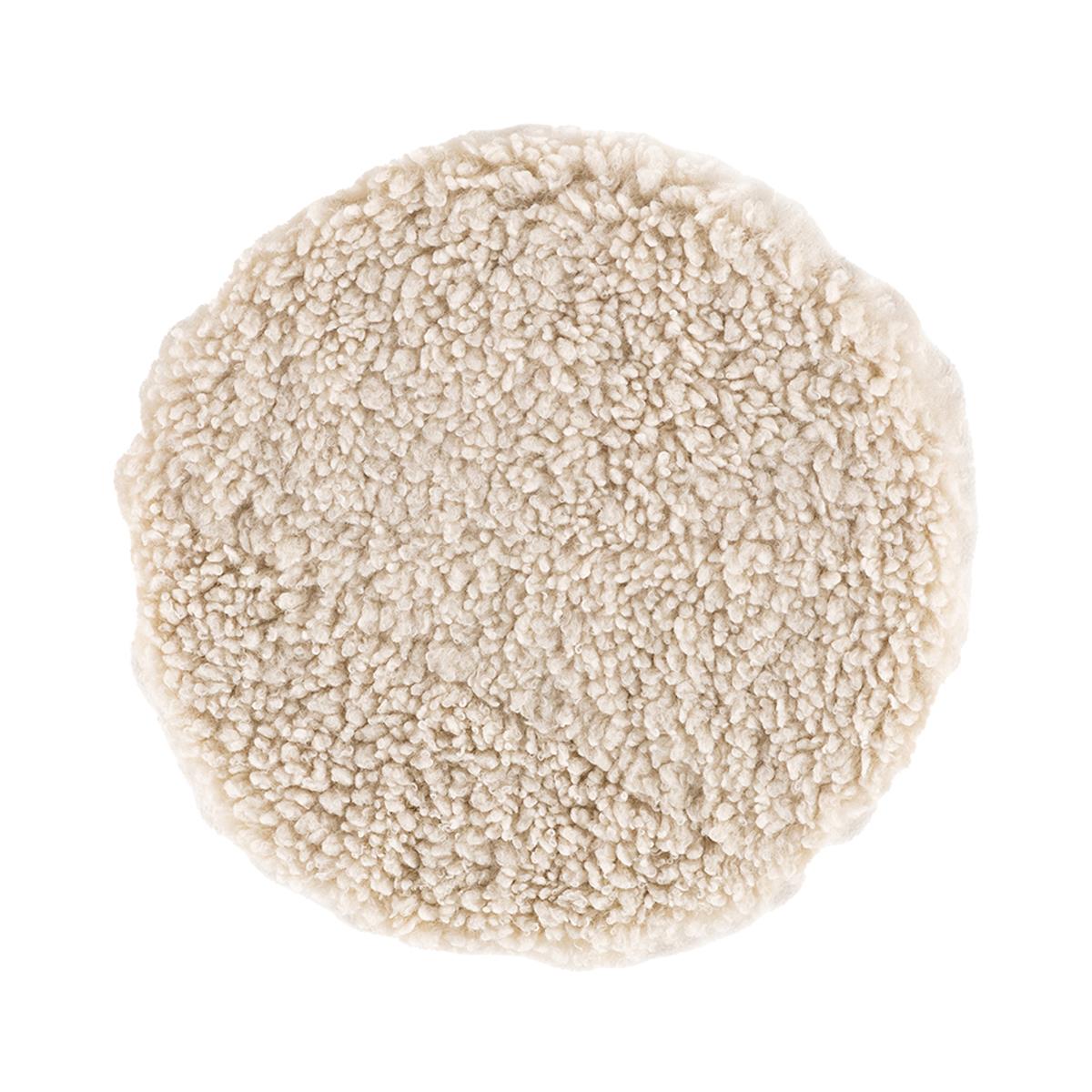 Nest living Malia Rond Zitkussen Teddystof Wit