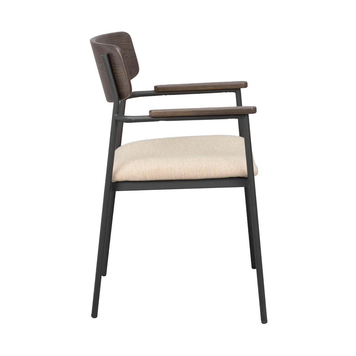 Rowico Home Maymont Houten Eetkamerstoel met Beige Zitvlak -