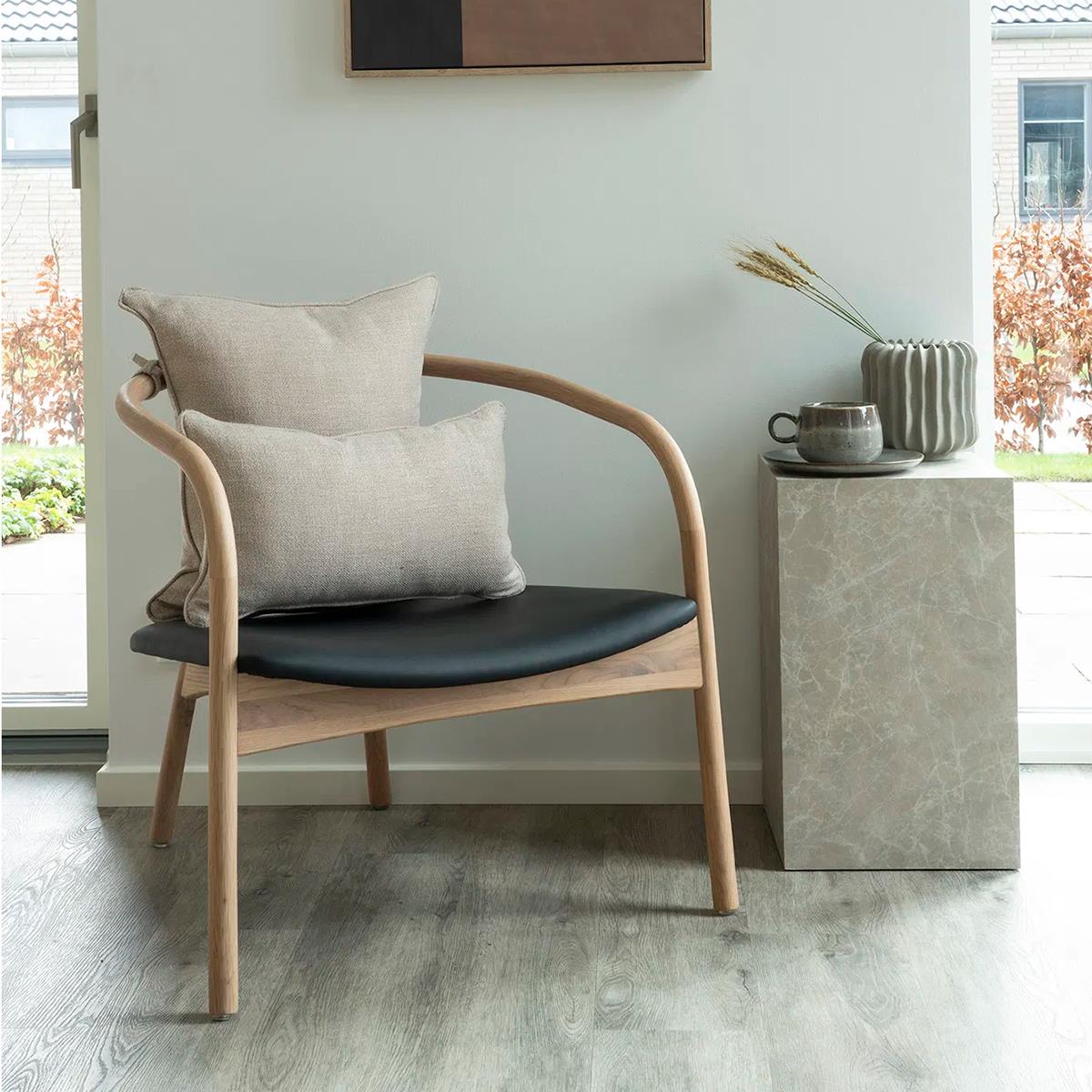 Artichok Kasper Eikenhouten Fauteuil met Armleuning - Naturel