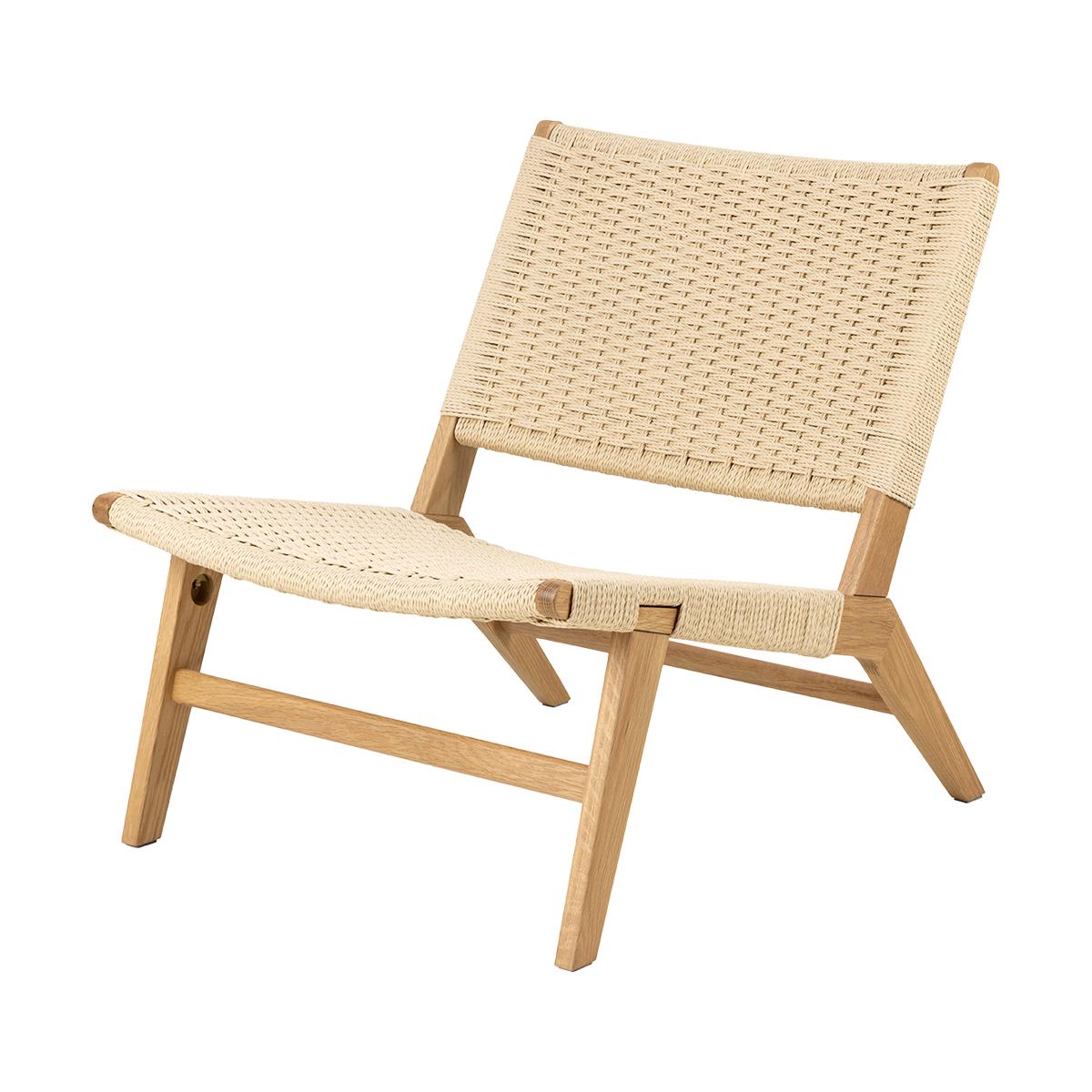 Lisomme William Houten Fauteuil met Gewoven Zitting - Beige