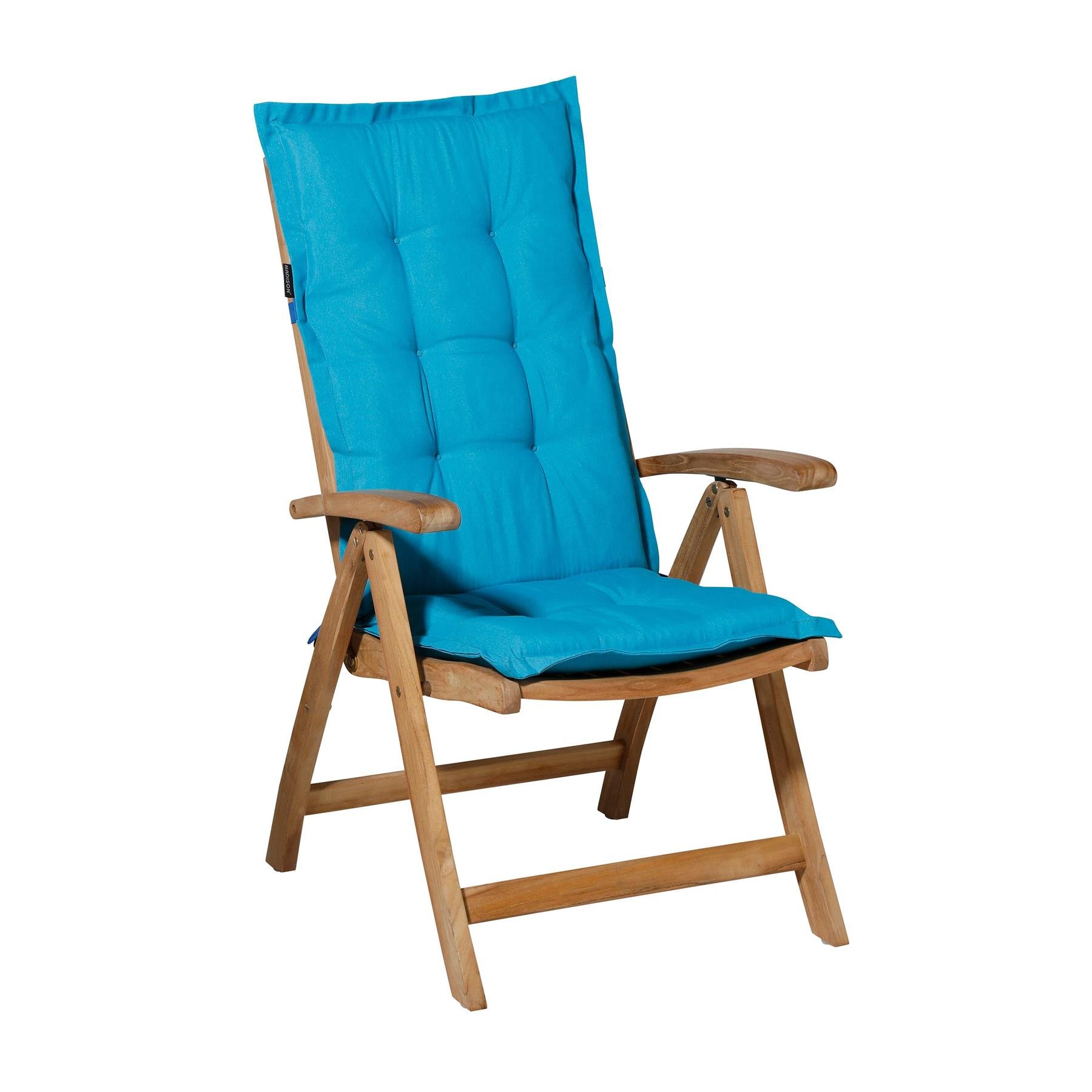 Madison - Kussen lage rug Panama aqua - 105x50 - Blauw