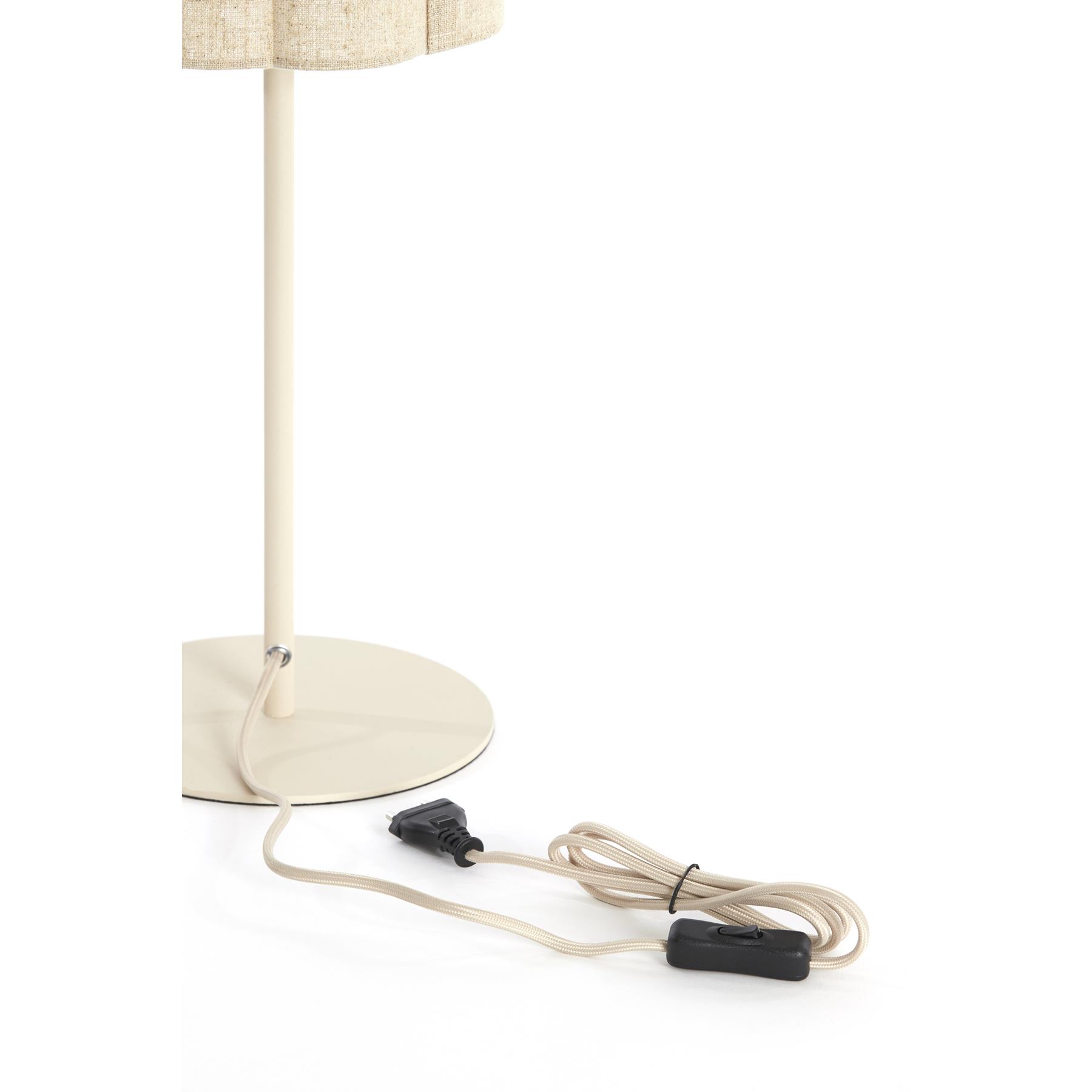 Vtwonen Tafellamp Ø20x70 cm FRINGE naturel+crème