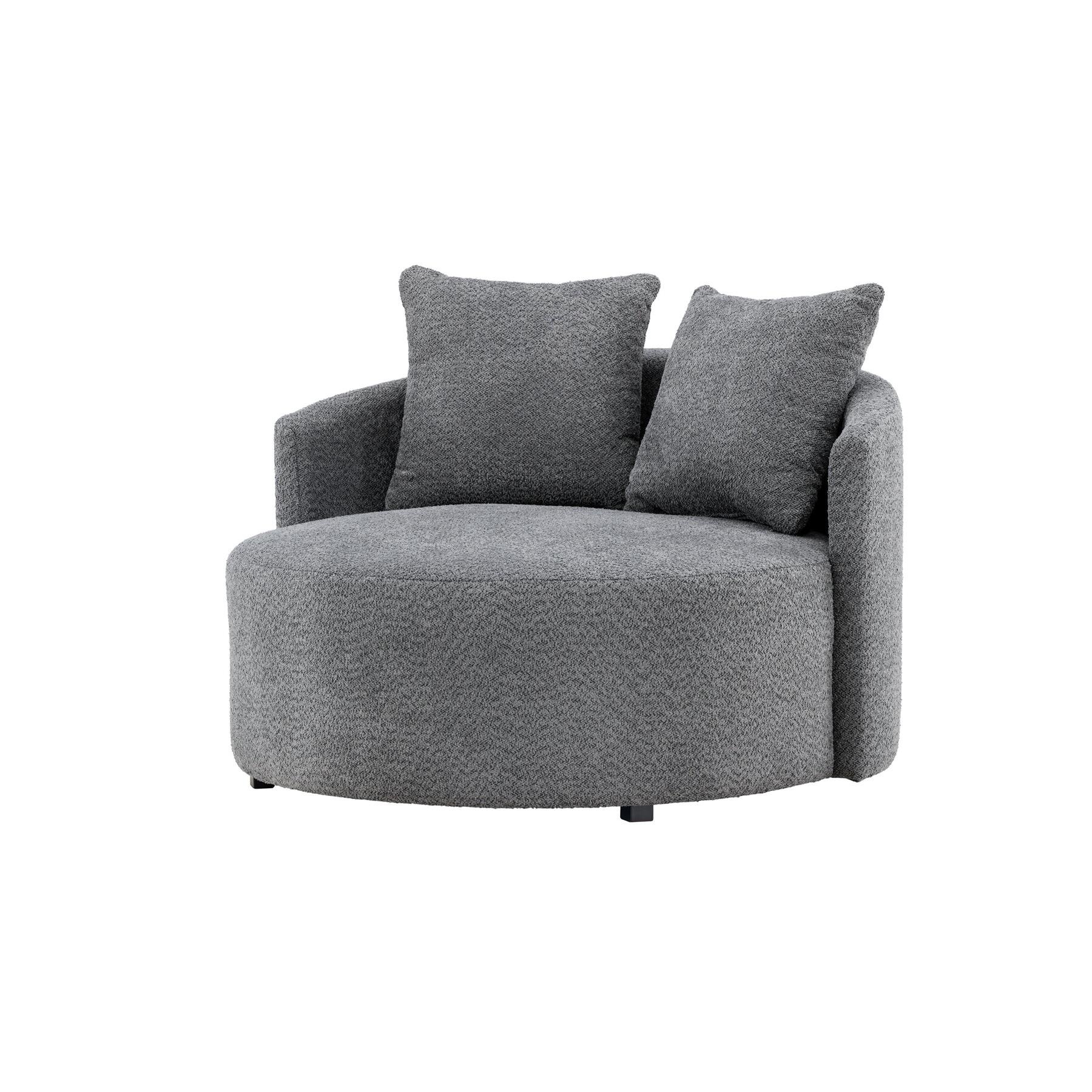 Rebellenclub Vaian Loungefauteuil XL - Grijs
