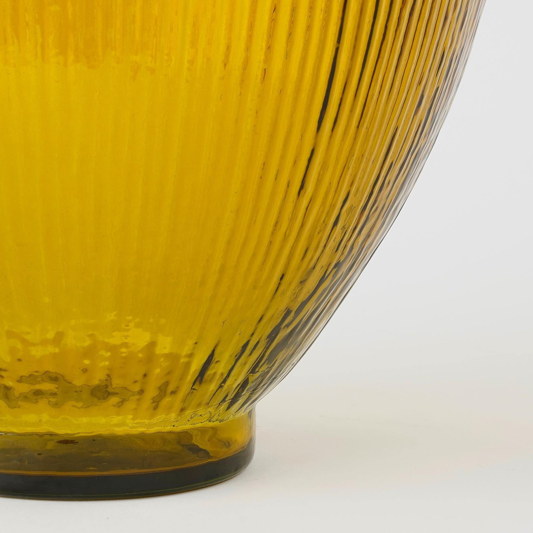 Mica Decorations Firenza Fles Vaas - H59 x Ø29 cm - Oker