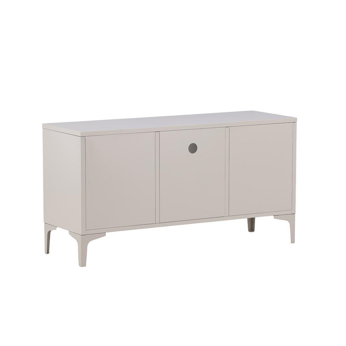 Nest living Frederik TV meubel Beige - Metaal - 2 Deuren - B 120 cm