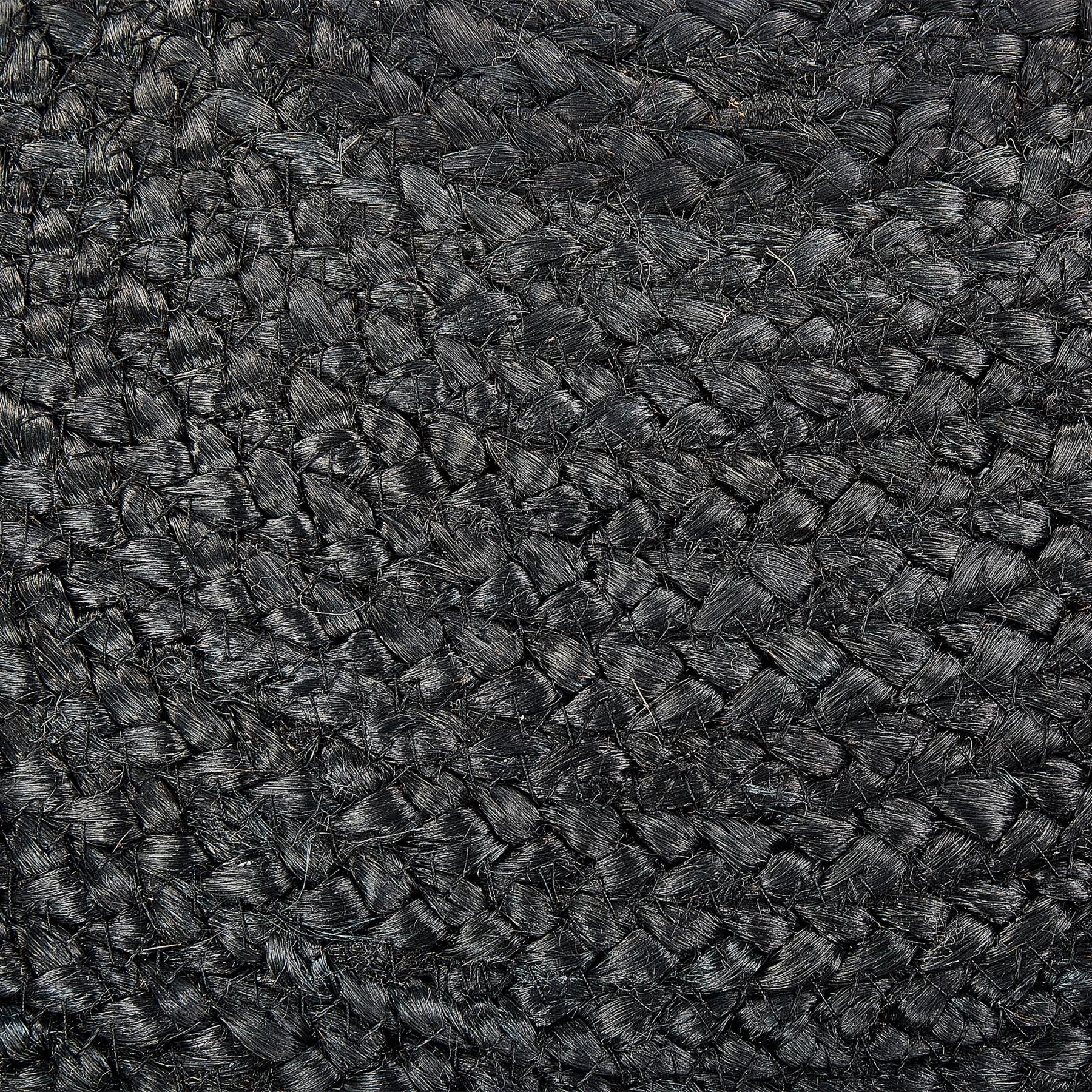 Beliani - TIFELT - Poef - Zwart - Jute