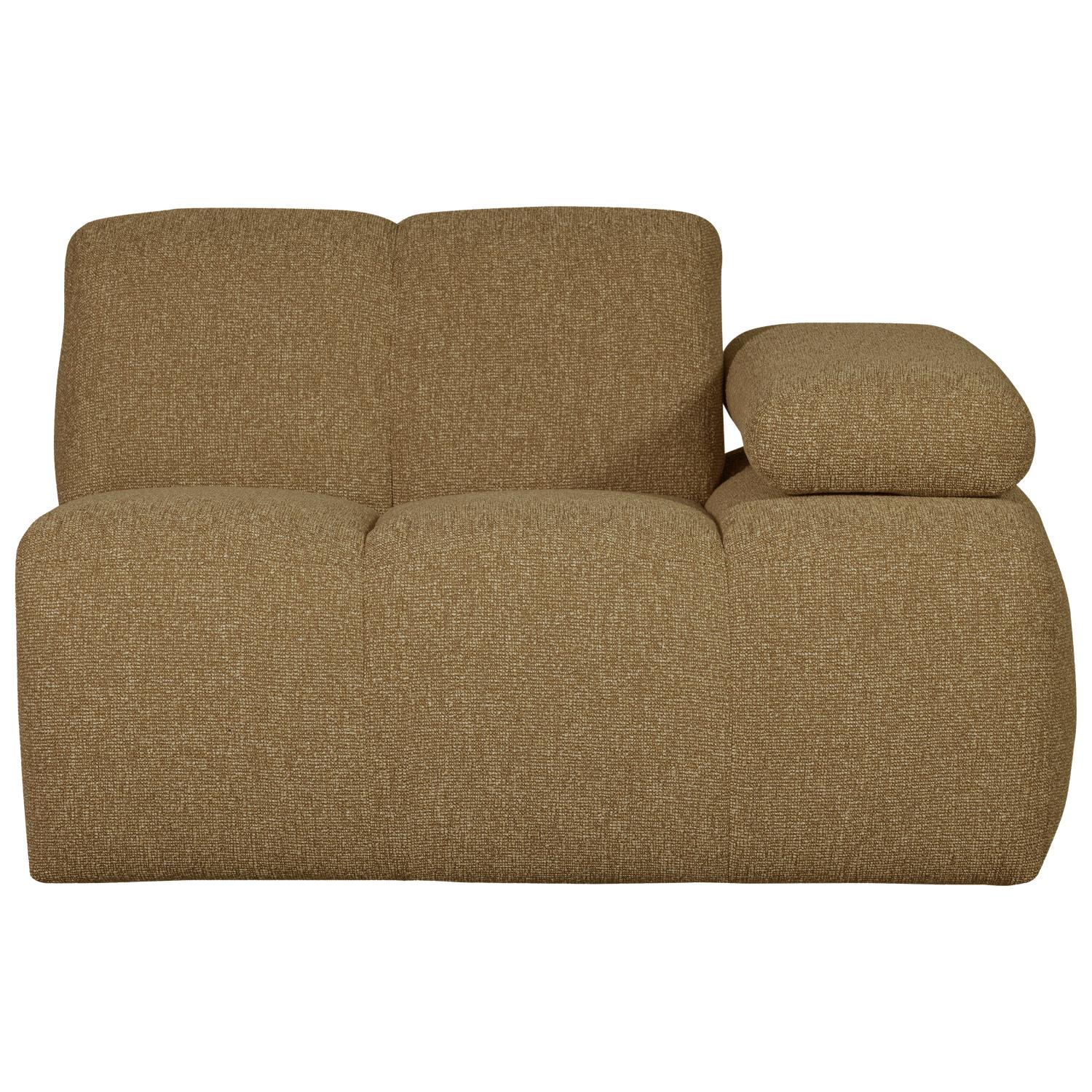 WOOOD Mojo 1-Zits Bank Met Arm Rechts - Bouclé - Beige - 74x120x97