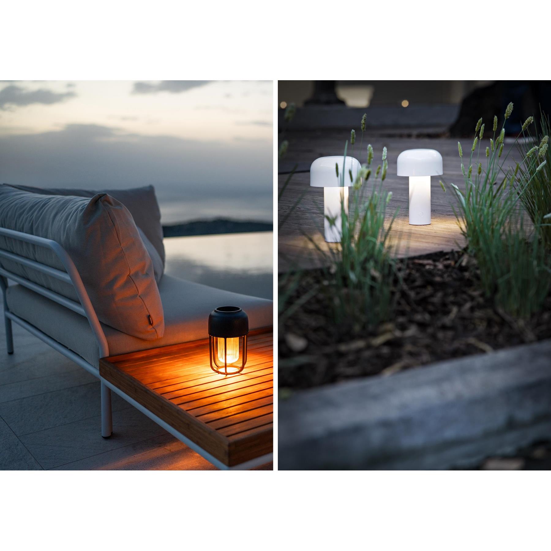 Flos Bellhop tafellamp LED oplaadbaar wit