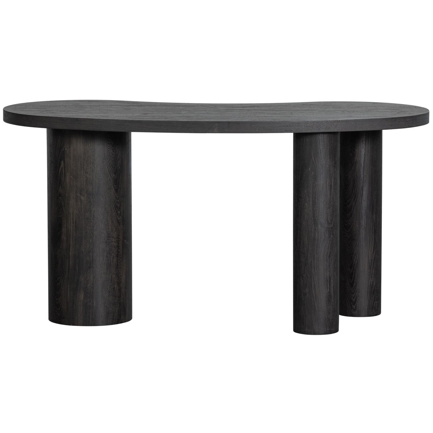 WOOOD organisch sidetable|bureau Maan - MDF - Bruin - 75x150x70cm