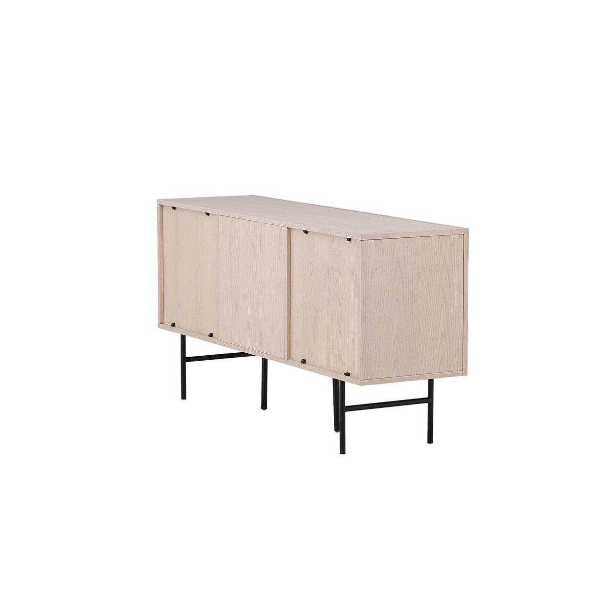 Nest living Ingmar Dressoir Whitewash - Hout - Metalen Poten - B 150