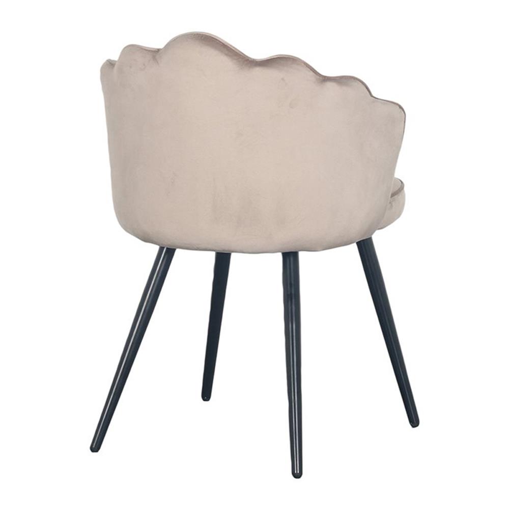 PoleWolf Crown Eetkamerstoel - Velvet - Zand Wit