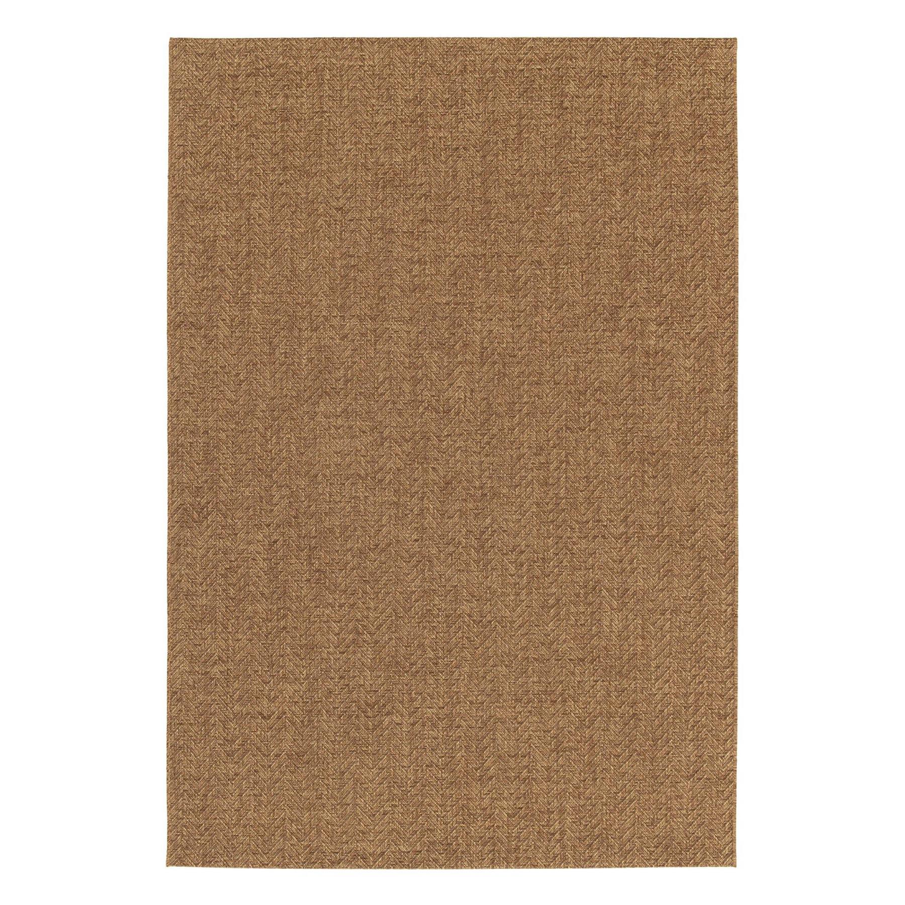 sweeek - Jute-effect tapijt voor binnen en buiten in caramelkleur
