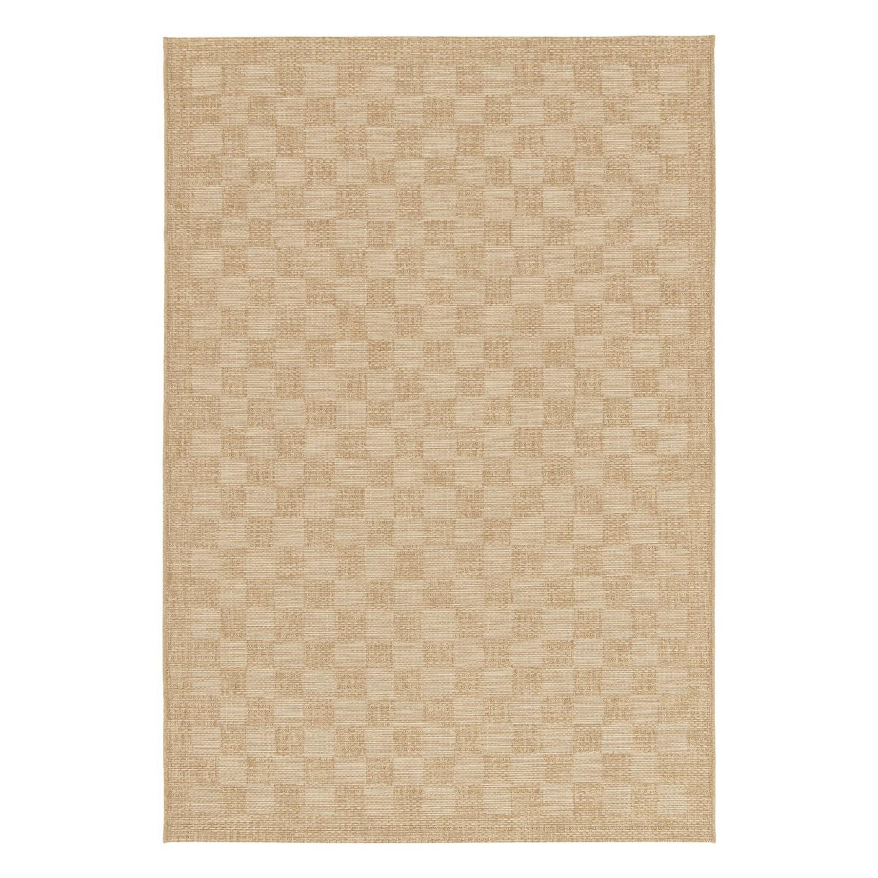 sweeek - Jute-effect tapijt voor binnen en buiten in natuurlijke kleur