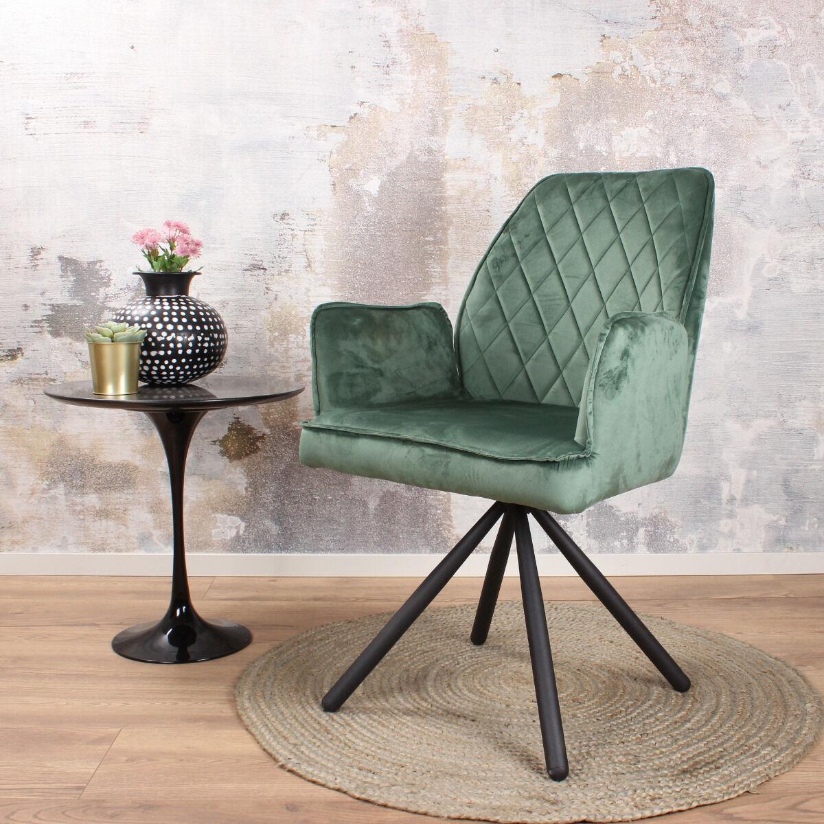 DS4U Lucio armstoel velours groen