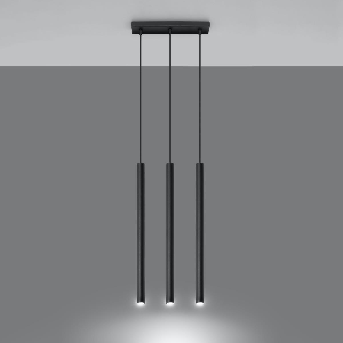 Bussandri Hanglamp modern - Metaal - Zwart