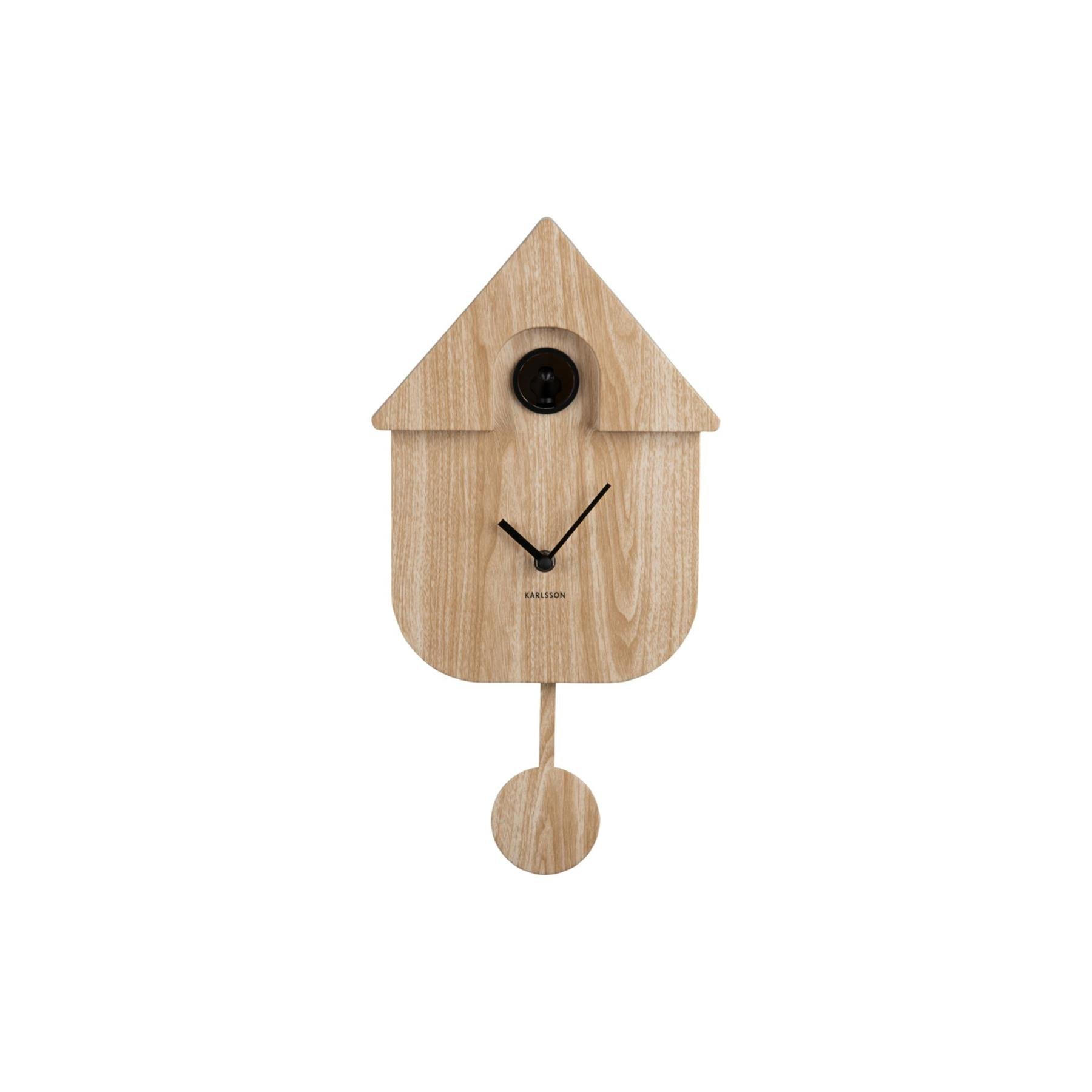 Karlsson Wandklok Modern Cuckoo - Naturel - 8,5x21,5x41cm