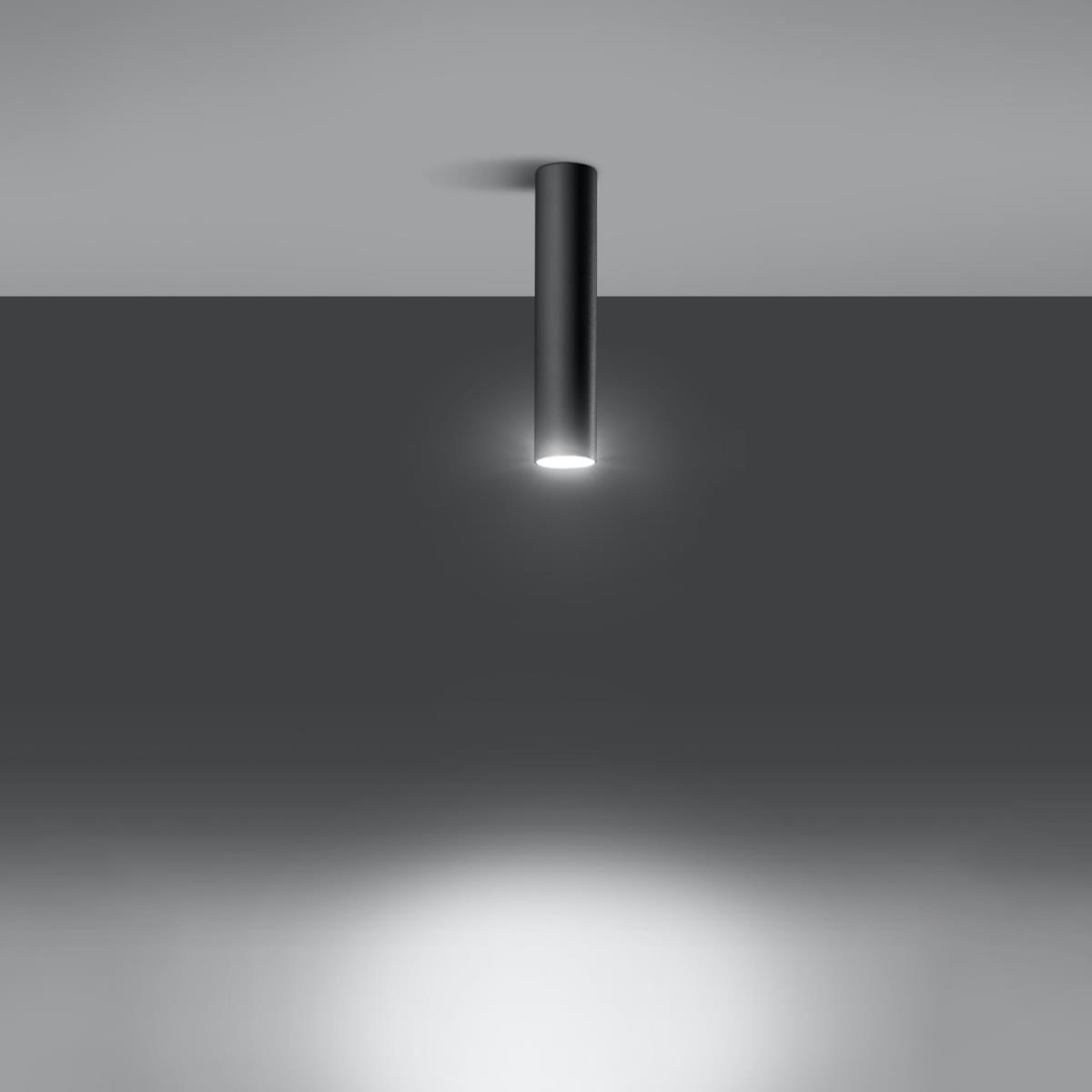 Bussandri Plafondlamp modern - Metaal - Zwart