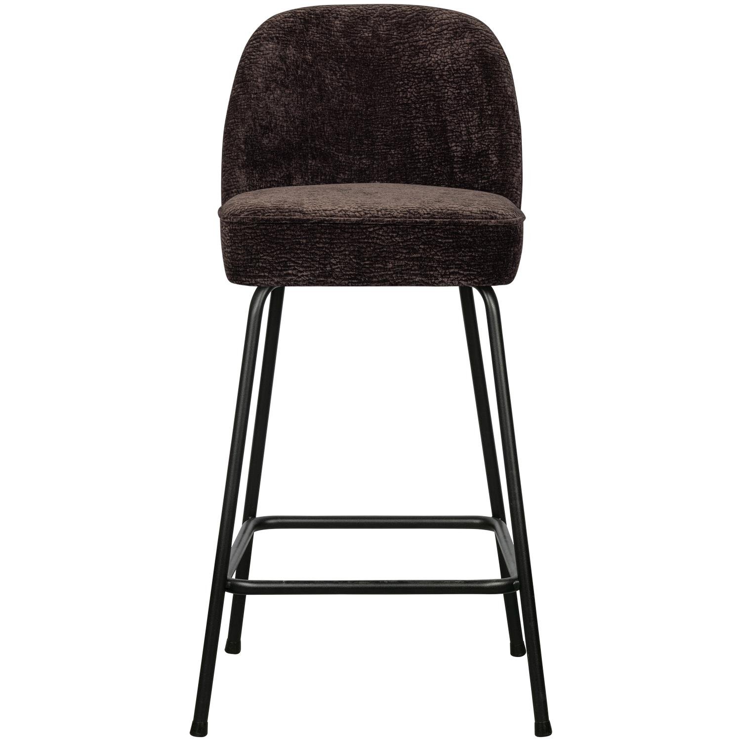BePureHome Vogue Barkruk H 89 cm - Polyester - Dark Brown
