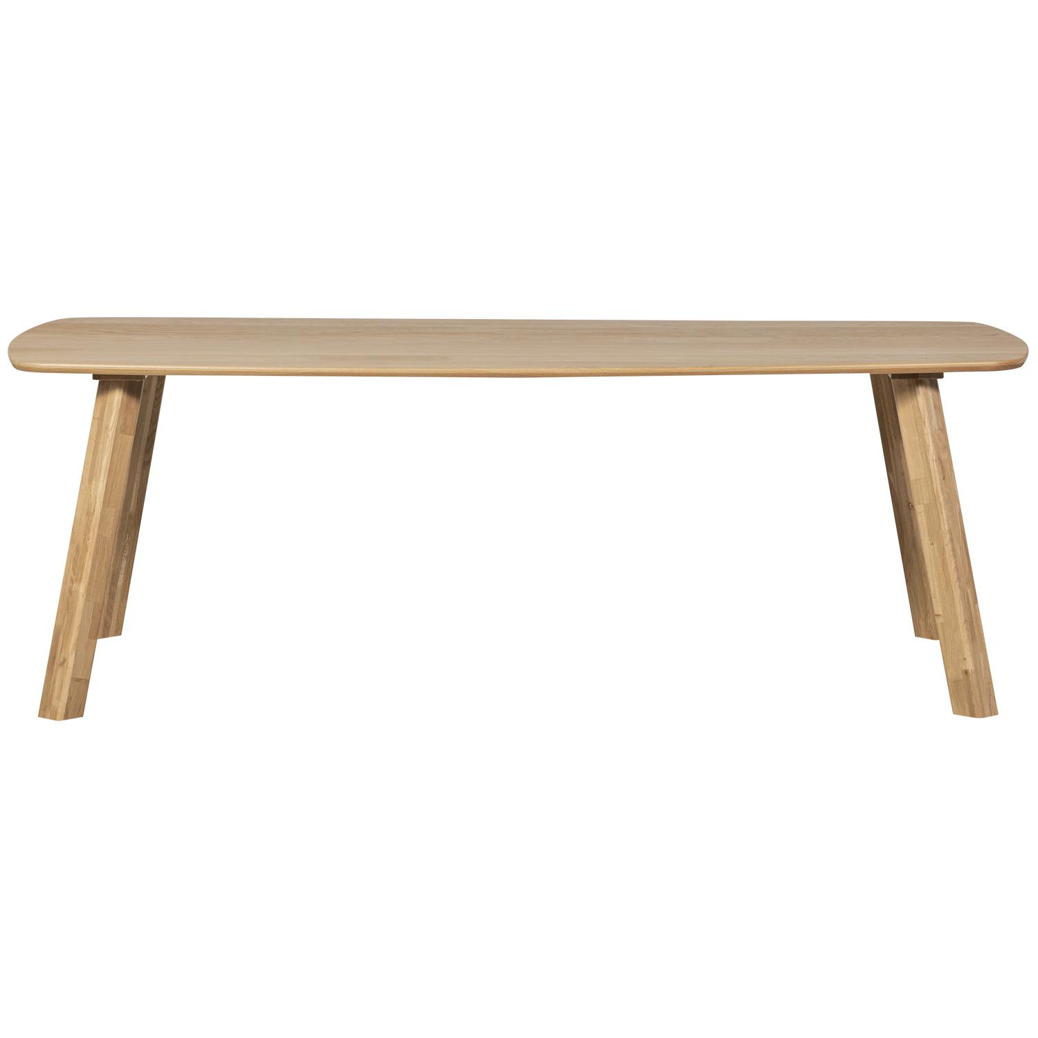 WOOOD Tablo Eettafel Deens Ovaal 220x100 - Eiken - Transparant