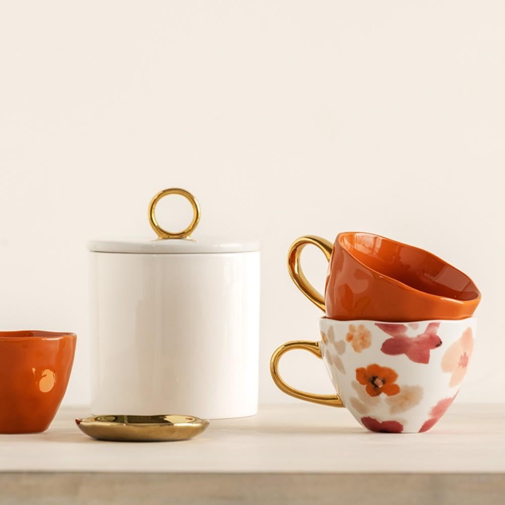 Urban Nature Culture Good Morning Cappuccino / Theekop - Burnt Orange - 4 st.