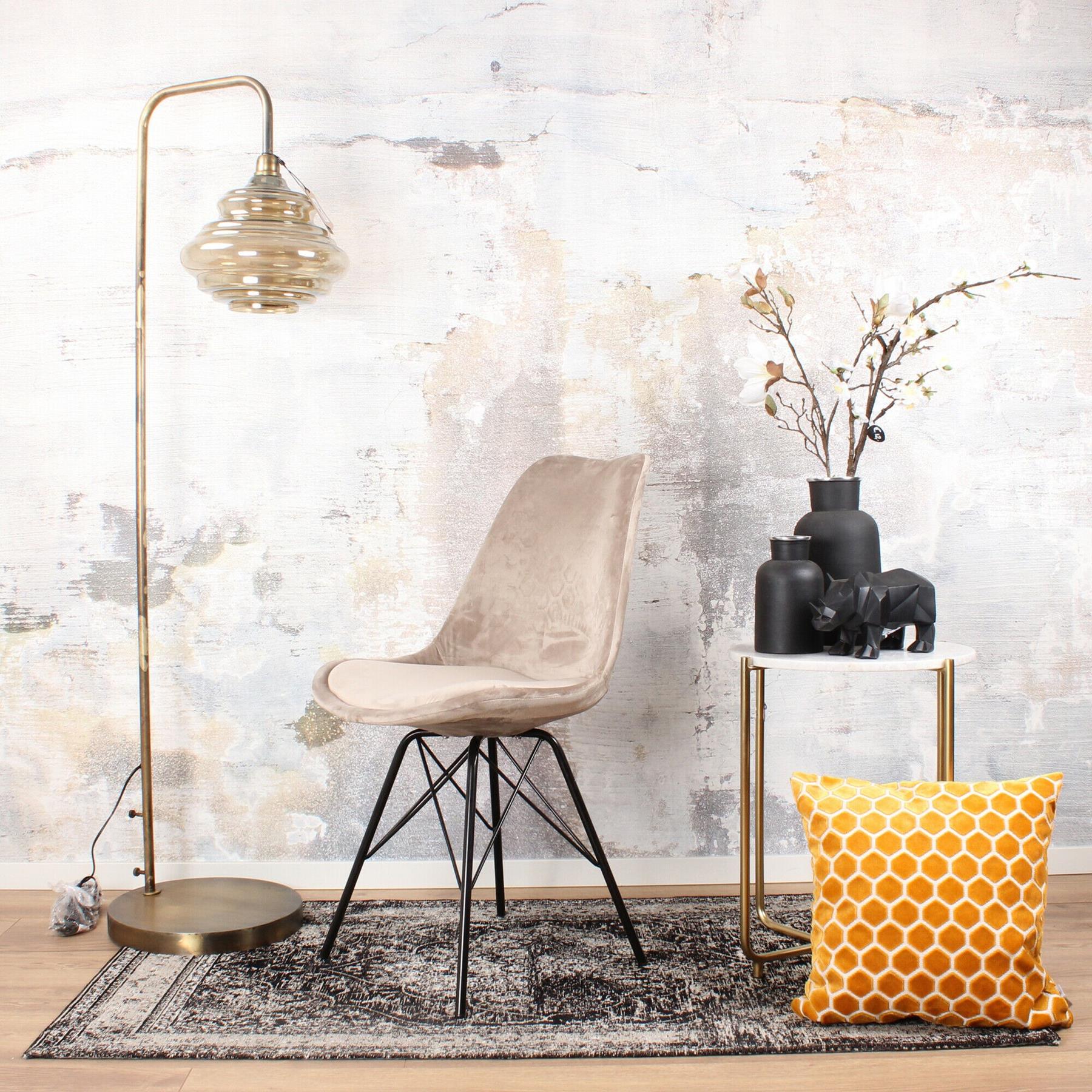 DS4U DS4U Velvet kuipstoel limited edition champagne|taupe