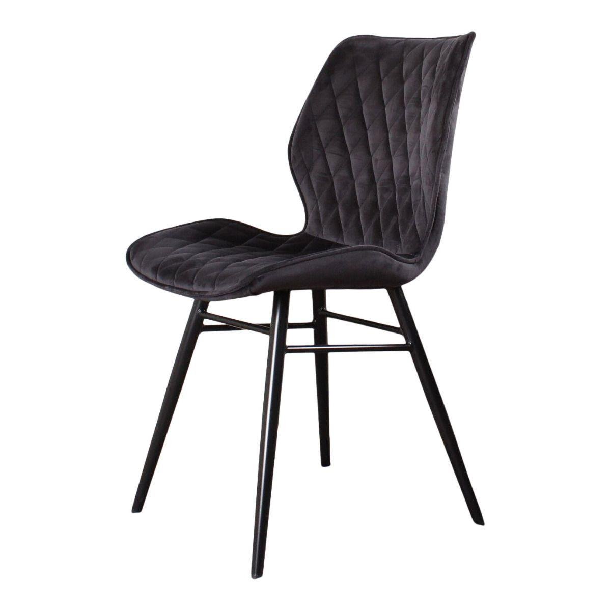 DS4U Ruby eetkamerstoel 2.0 velvet zwart