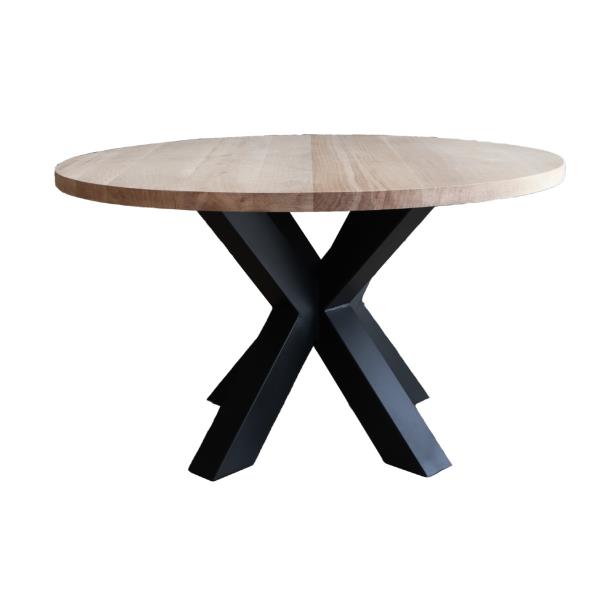 Old Inn - Eetkamertafel Rond Eiken met Sterpoot – 160 cm