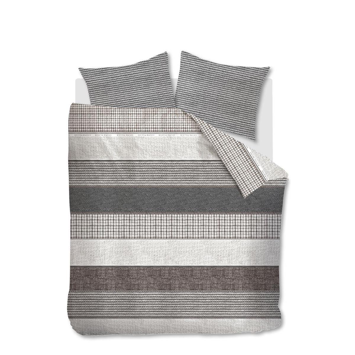 Riviera Maison Tailor  dekbedovertrek - 200x200|220 - Antraciet