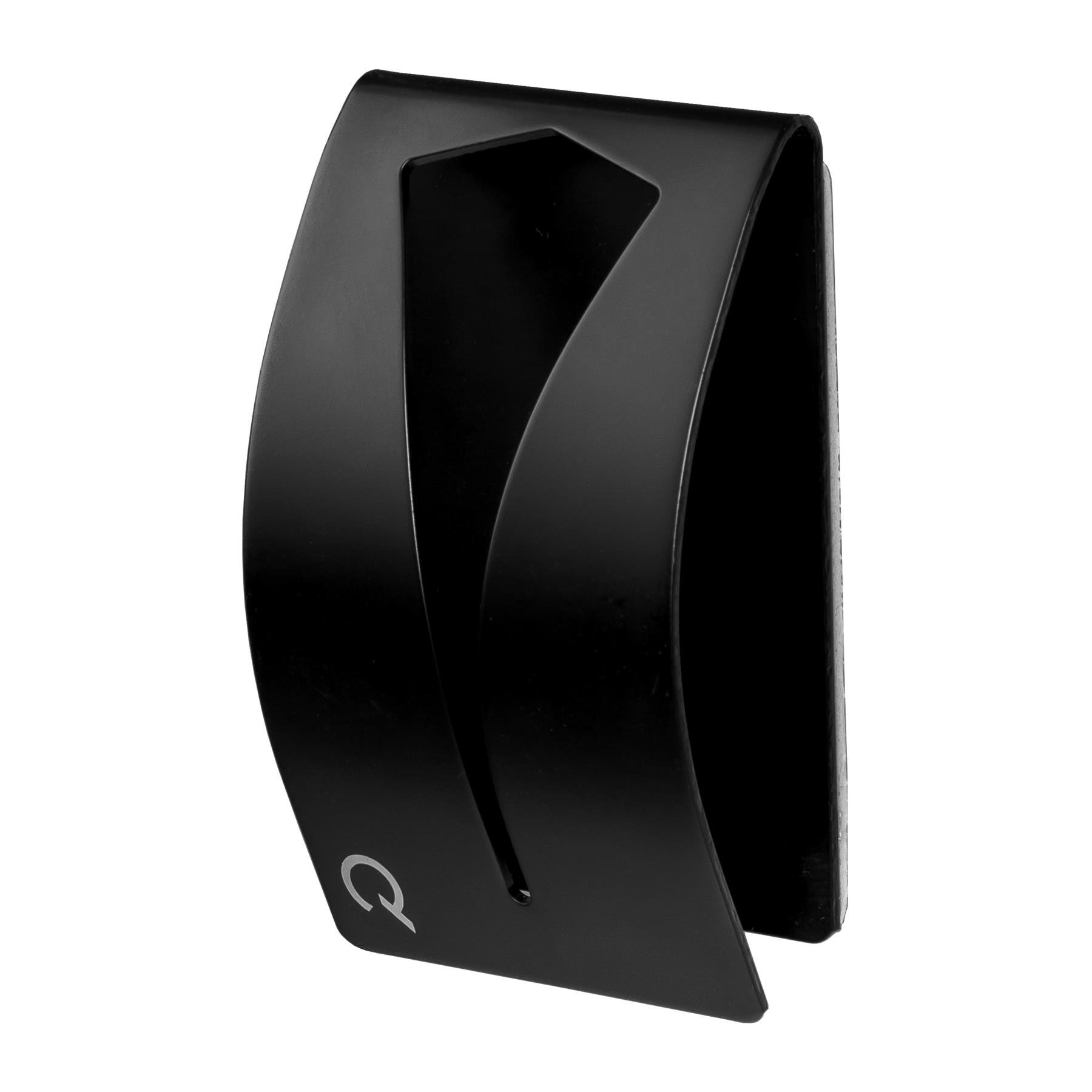 QUVIO Handdoekenhouder plakstrip RVS - Zwart