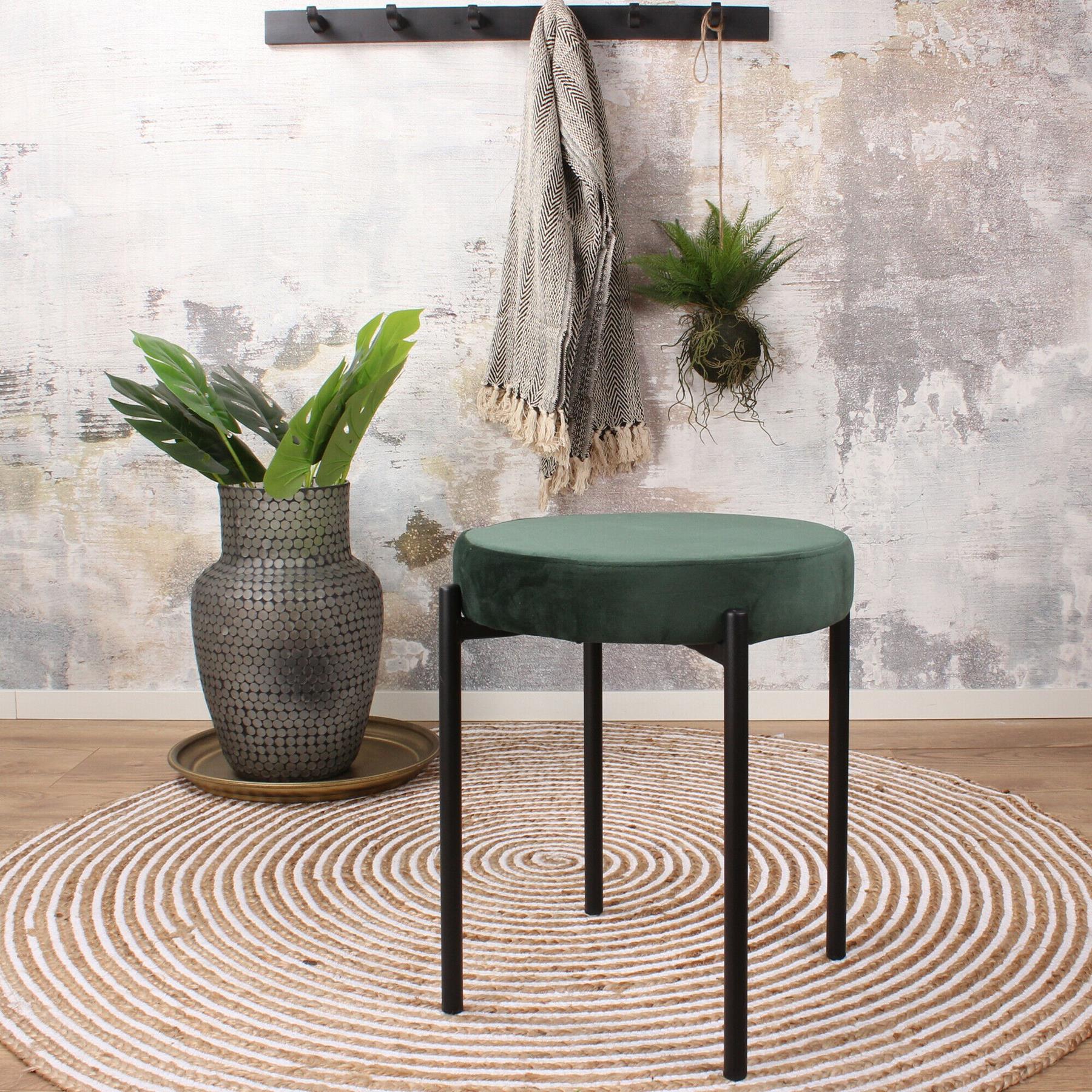 DS4U Mika velvet kruk groen