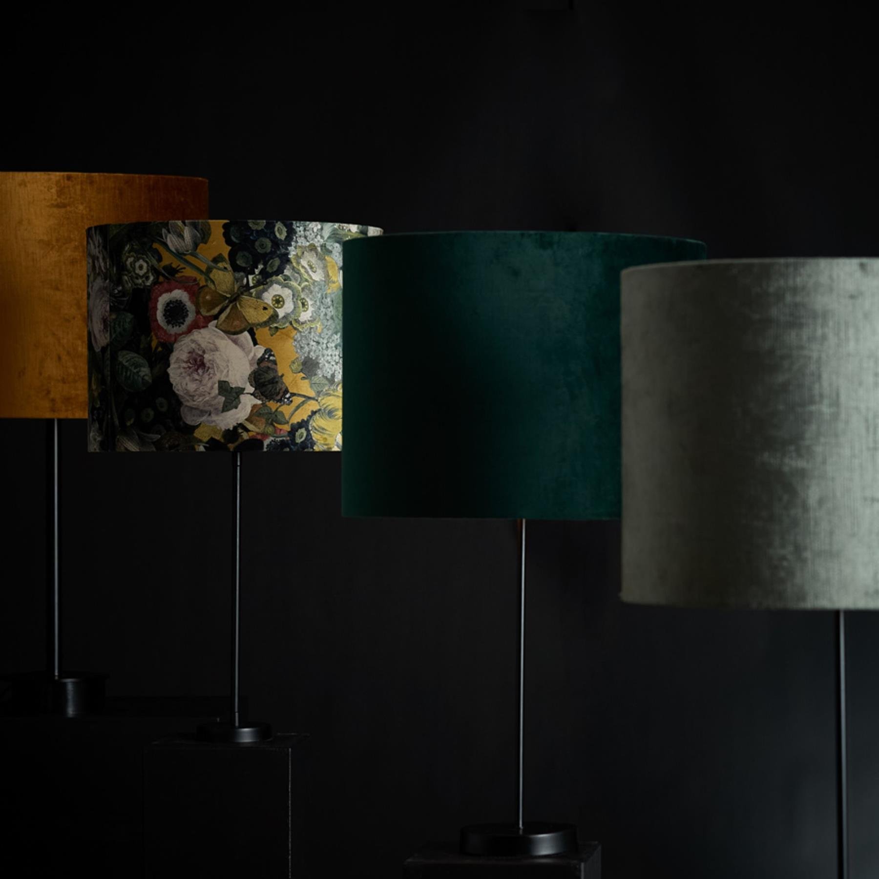 Light & Living Cilinder Lampenkap Velours - Dutch Green - Ø30x21cm