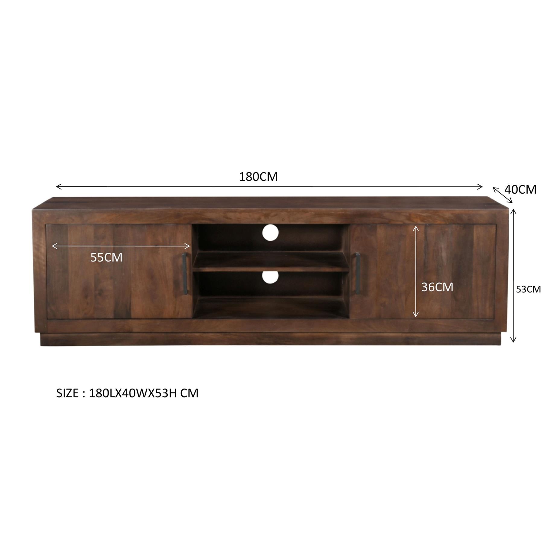 Livingfurn - TV Meubel - Jaxx Brown 150cm