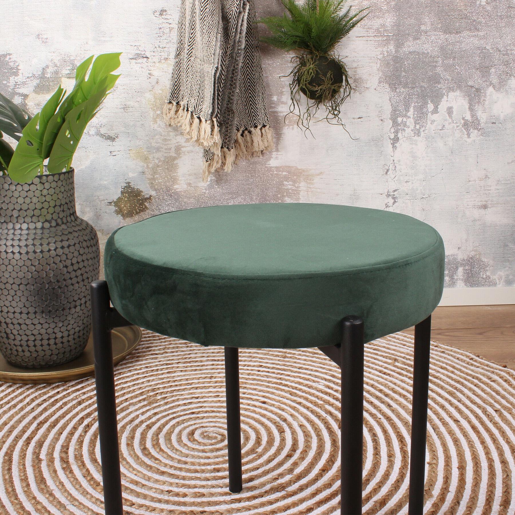 DS4U Mika velvet kruk groen