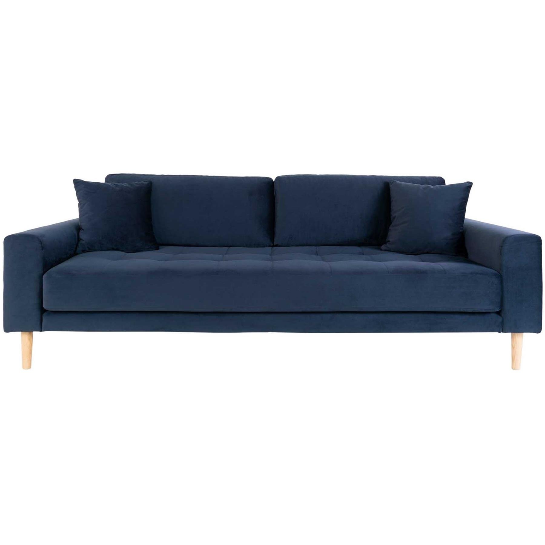 House Nordic Lido Donkerblauw 3-Zits Bank Velvet