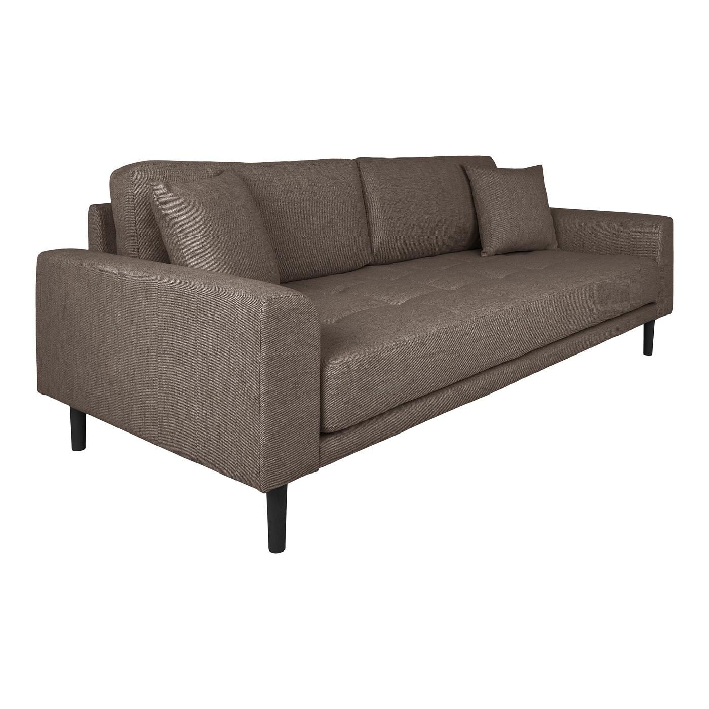 House Nordic - 3-Zits Bank - Bruin - 210x93x76cm - Lido