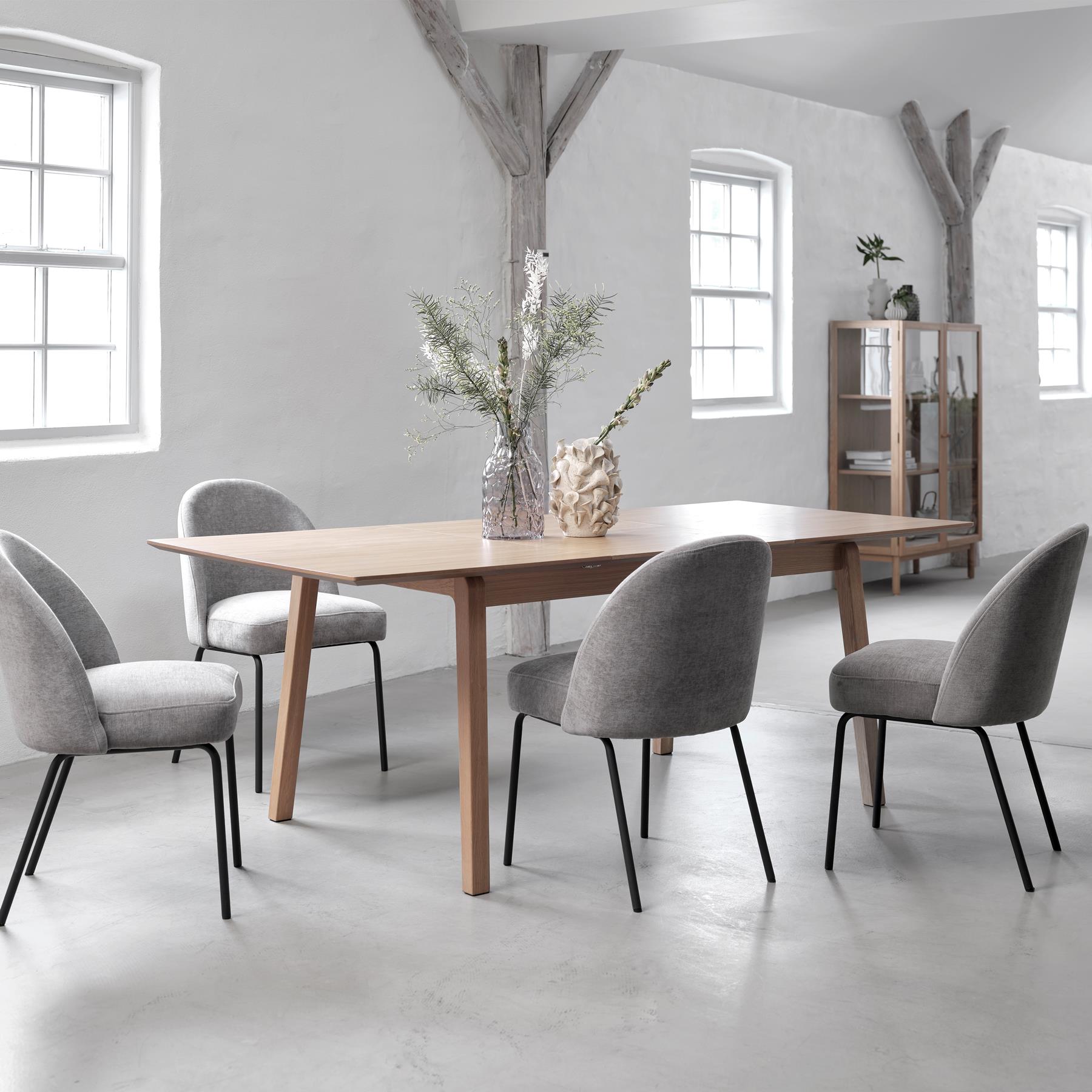 by fonQ Rollo Eettafel Uitschuifbaar 140/200 x 95 cm - Naturel Eiken