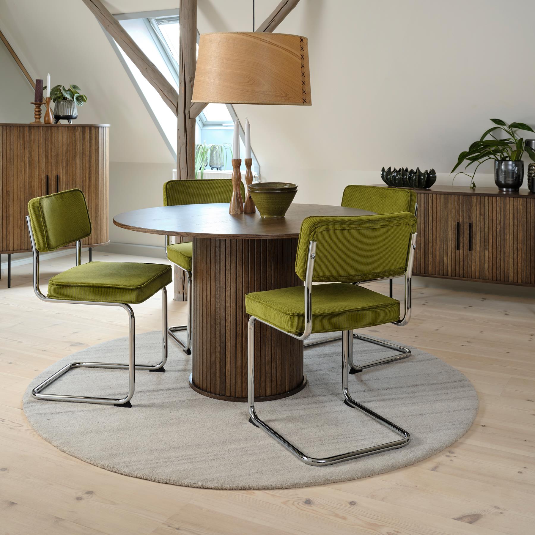 by fonQ Alon Eettafel Ø 120 cm - Smoked Eiken