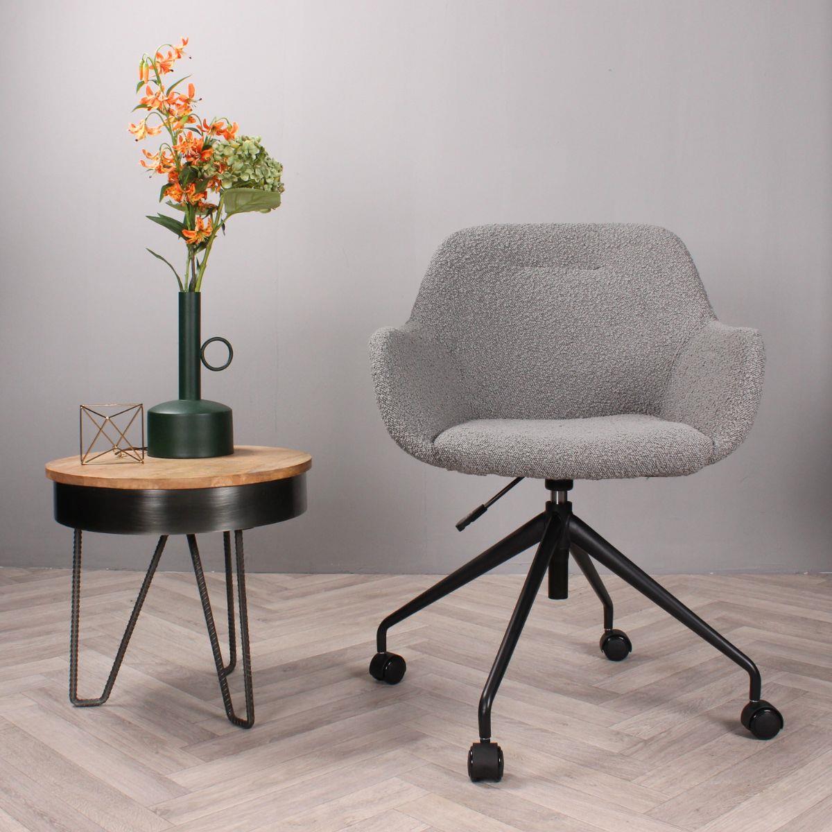 DS4U Milan bureaustoel bouclé - grijs