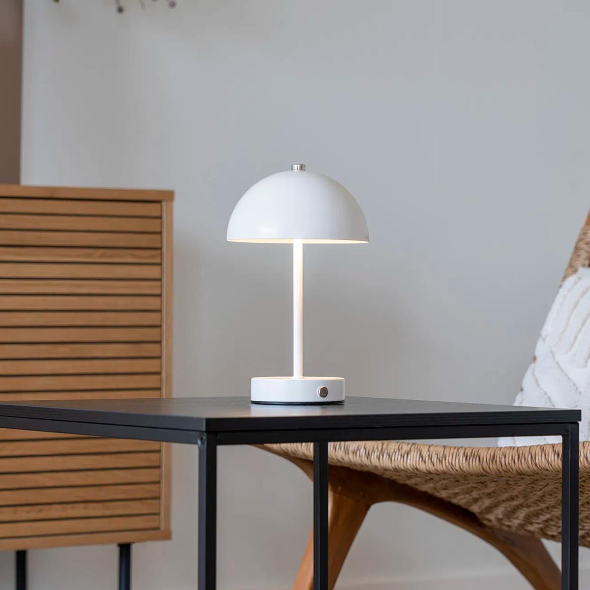 Artichok Lumi Draadloze LED Tafellamp Wit - Draadloos & Oplaadbaar
