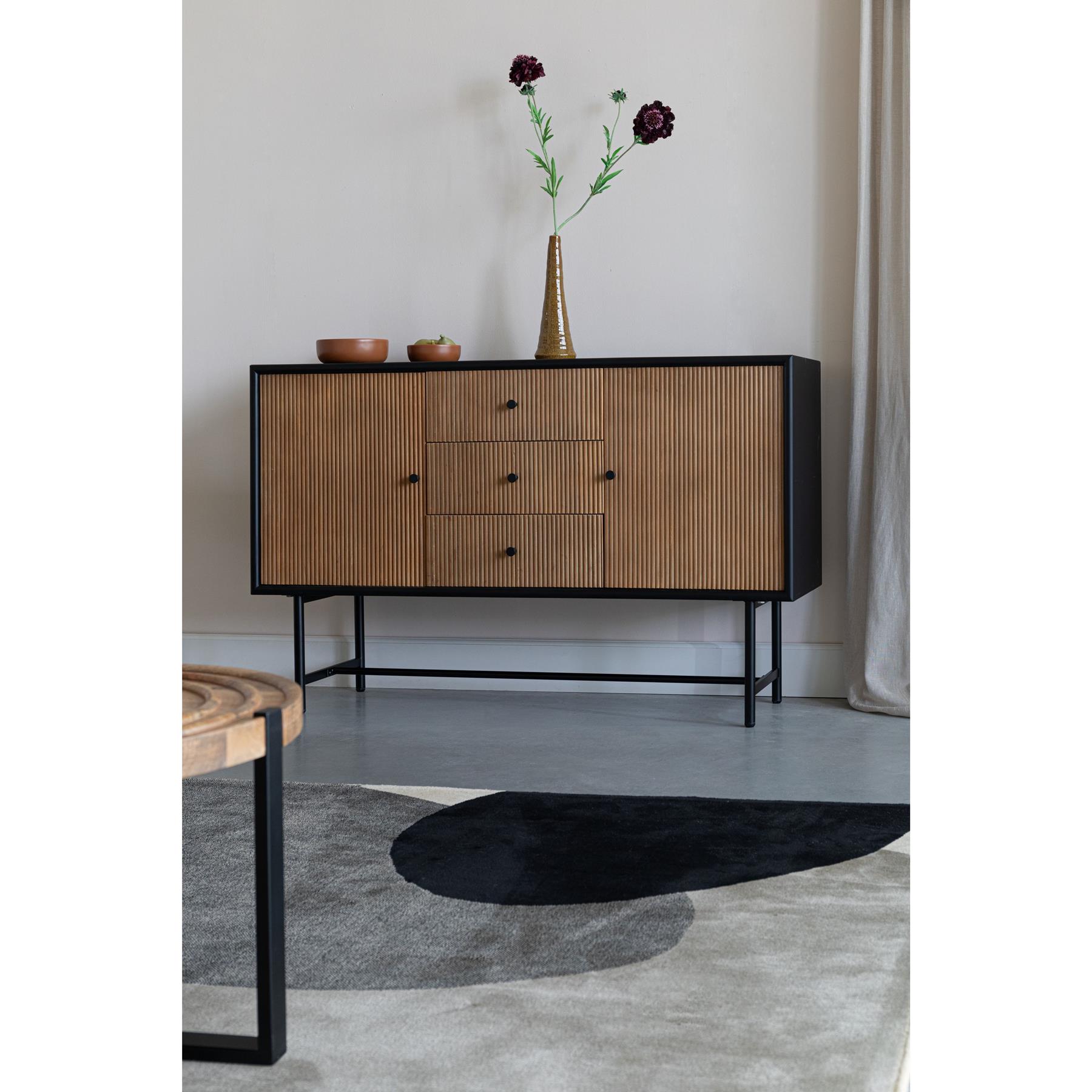Housecraft Living Coztilla Dressoir Zwart| Bruin