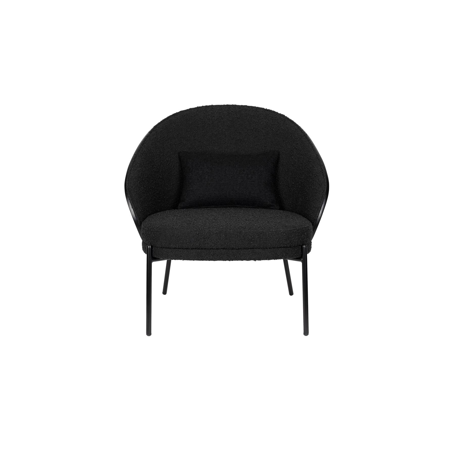Dutchbone Rodin Fauteuil Bouclé Black - Beige
