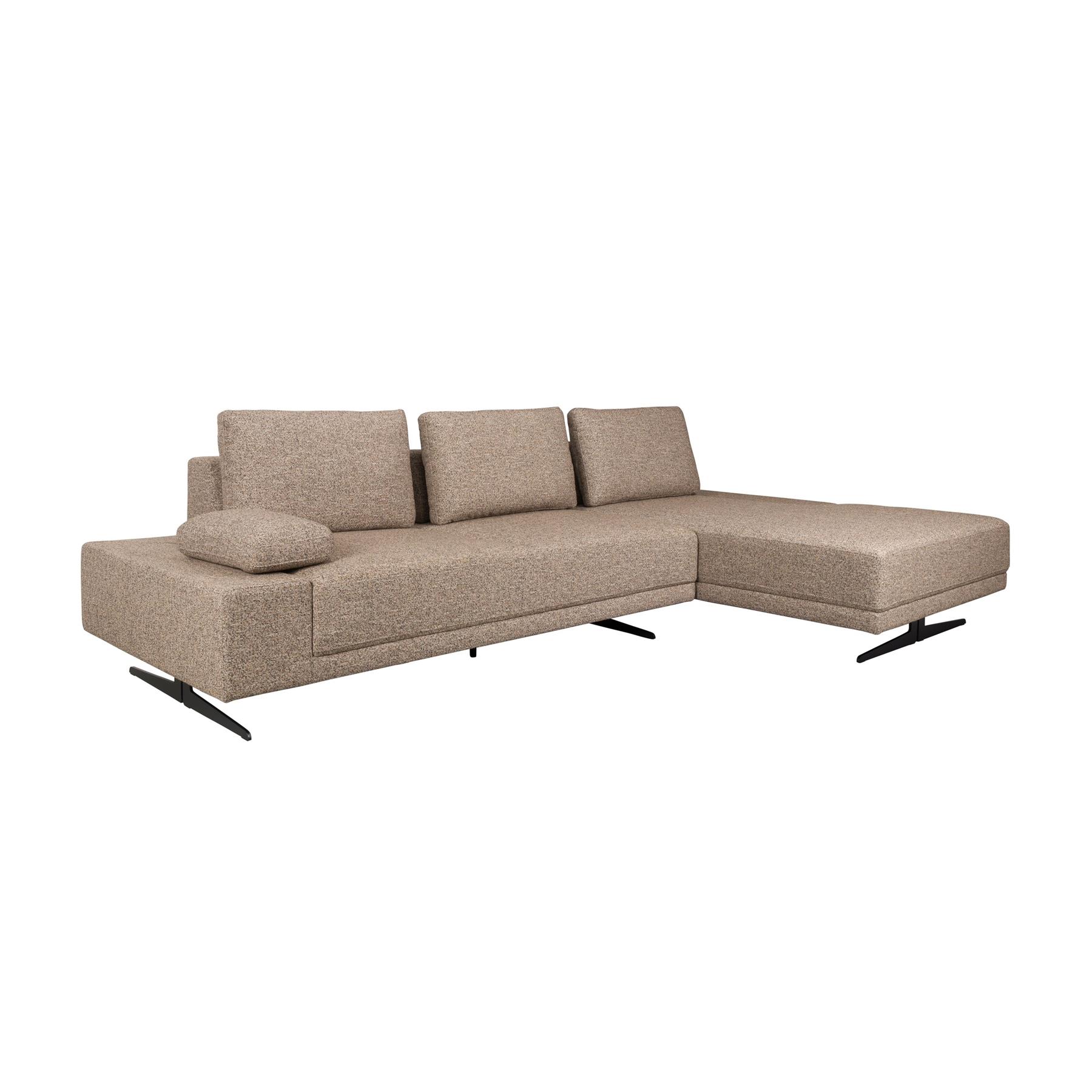 Dutchbone Shelly 3-zitsbank Rechts Chaise Longue Beige