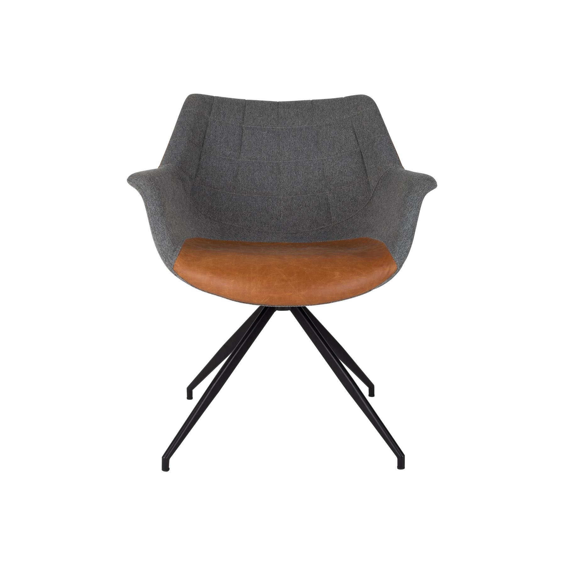 Zuiver Doulton Eetkamerstoelen Vintage Bruin - Set van 2