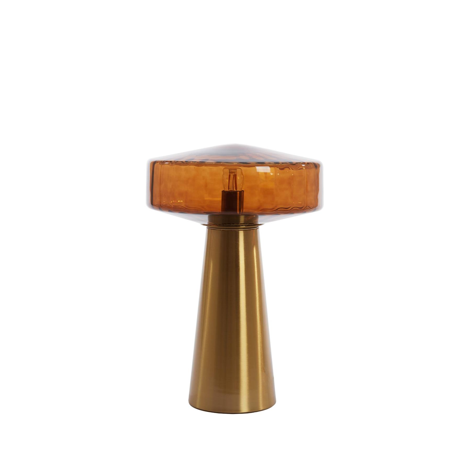 vtwonen Tafellamp Pleat - Bruin - Ø30cm