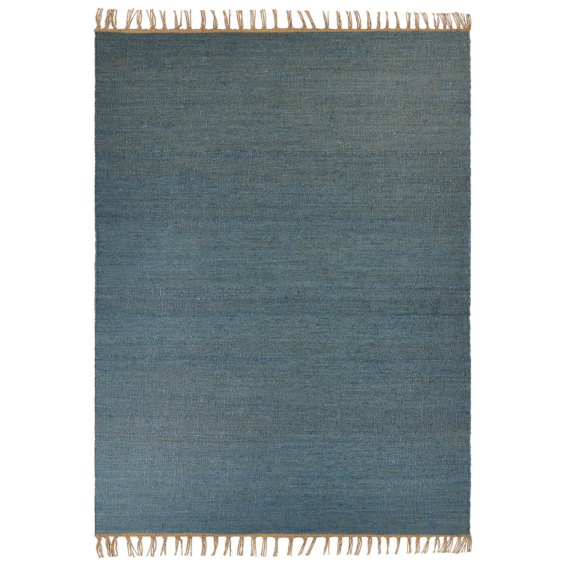 Beliani - LUNIA - Jute vloerkleed - Turquoise - 160 x 230 cm - Jute