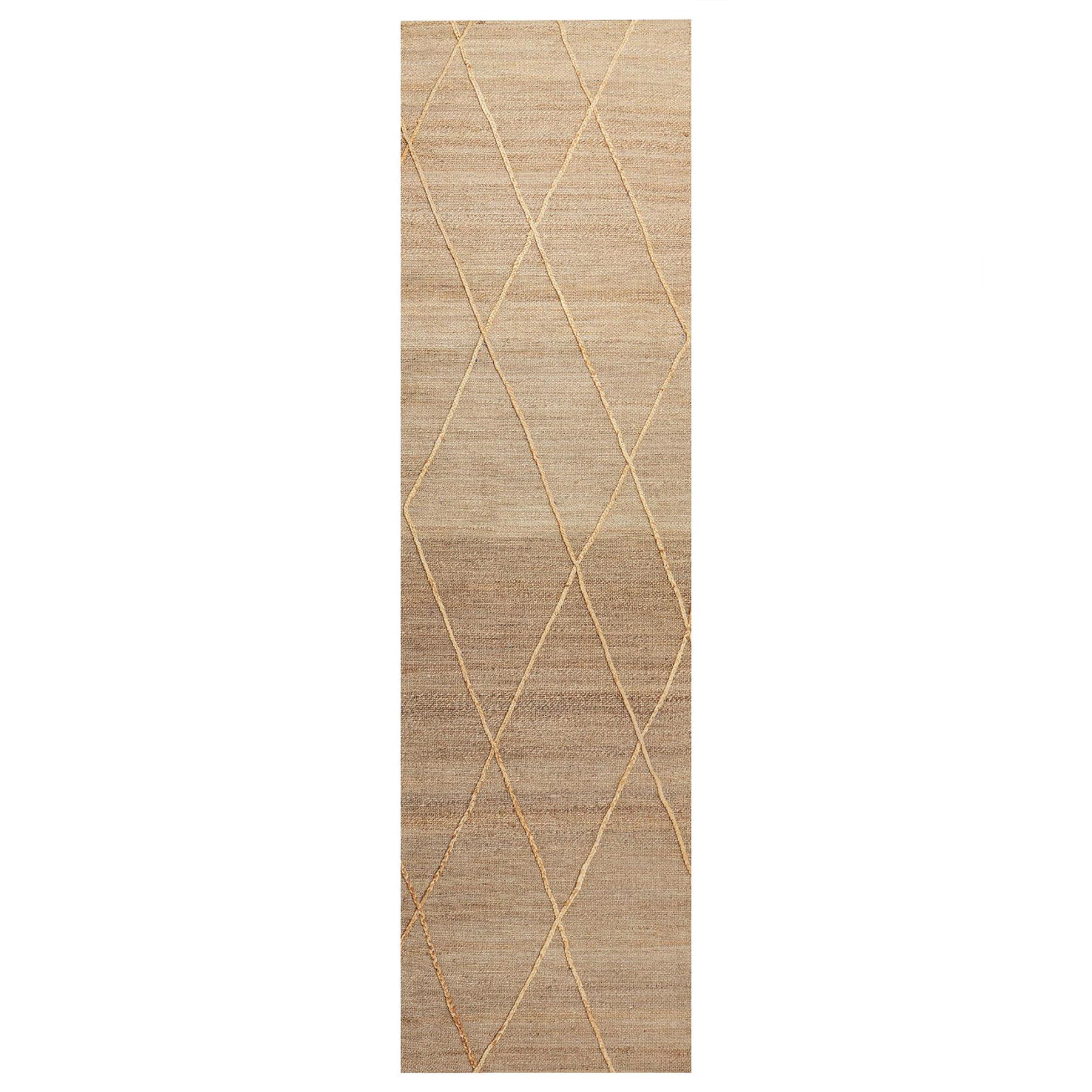 Beliani - YUVACIK - Laagpolig vloerkleed - Beige - 80 x 300 cm - Jute