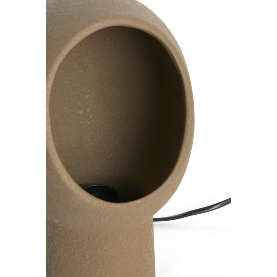 Vtwonen Tafellamp 18,5x17x30 cm MONK keramiek donker bruin